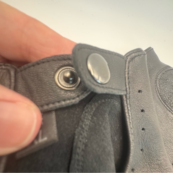 Harssidanzar Men’s Leather Driving Gloves XL Black Perforated Classic Retro - Picture 7 of 10